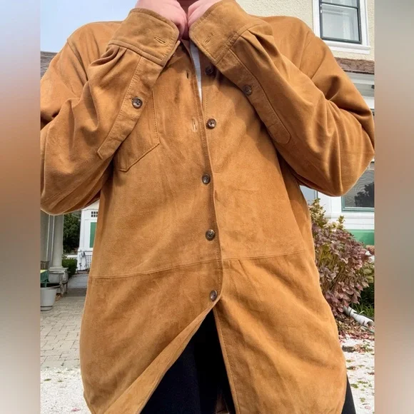 VTG Men’s Polo Ralph Lauren Carmel Suede Button Down sz M - Picture 11 of 15